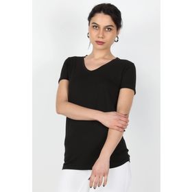 Balins Süprem Kısa Kollu Siyah Kadın T-shirt