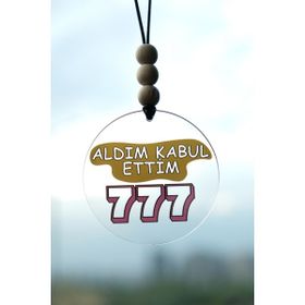 Balkhoon Aldım Kabul Ettim 777 Dikiz Aynası Süsü