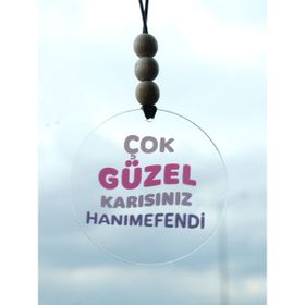 Balkhoon Çok Güzel Karısınız Hanımefendi Dikiz Aynası Süsü