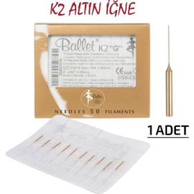 Ballet 1 Adet K2 Altın Epilasyon İğnesi