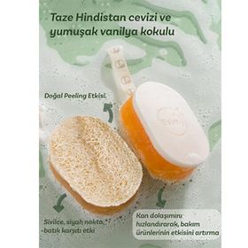 Balmy Fresh Coconut & Soft Vanilia Doğal Kabak Lifli Sabun
