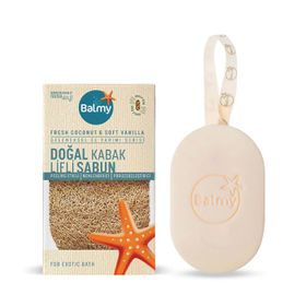 Balmy Fresh Coconut & Soft Vanilia Doğal Kabak Lifli Sabun