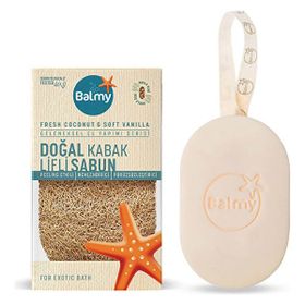 Balmy Fresh Coconut & Soft Vanilia Doğal Kabak Lifli Sabun