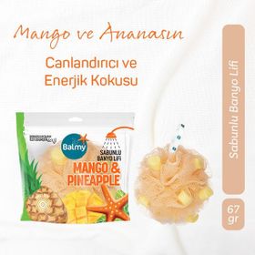 Balmy Mango ve Ananas Sabunlu Banyo Lifi