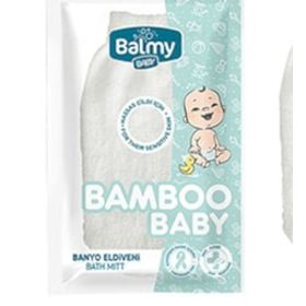 Balmy Mavi Baby Bambu Bebek Banyo Eldiveni