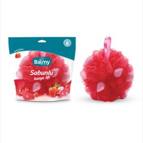 Balmy Naturel Çilek Sabunlu Banyo Lifi