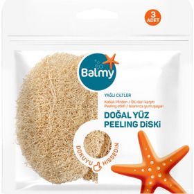 Balmy Naturel Loofah Yüz 3'lü Peeling Disk