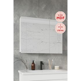 Balneom Defne 75x60 Cm Aynalı Banyo Üst Dolap