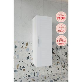 Balneom Erguvan 120 cm Beyaz Banyo Boy Dolabı