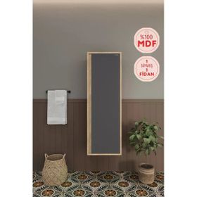 Balneom Gül 120 cm Banyo Boy Dolabı