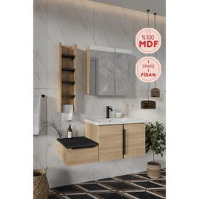 Balneom Zakkum 100 cm Banyo Dolabı ve Rafı