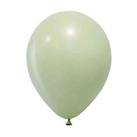 Balon Evi 12 inç Baskı Makaron Yeşil 100'lü Balon