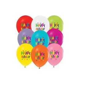Balon Evi 4+0 Superstar Birthday Baskılı Pastel 100'lü Balon