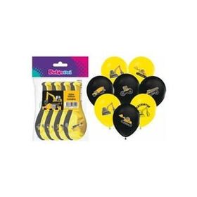 Balon Evi 4+1 İnşaat Baskılı 12 inç 8'li Balon