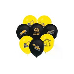 Balon Evi 4+1 İnşaat Baskılı 12 inç 8'li Balon
