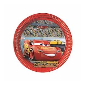 Balon Evi LDC8071 23 cm Cars 3 8 Adet Kağıt Tabak
