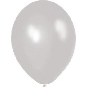 Balon Evi Metalik Beyaz 12 inç 100'lü Balon