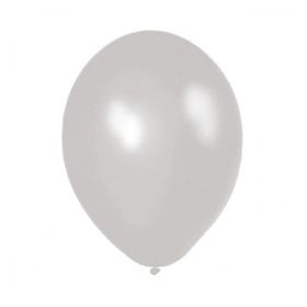 Balon Evi Metalik Beyaz 12 inç 100'lü Balon