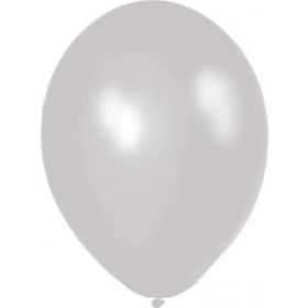 Balon Evi Metalik Beyaz 12 inç 100'lü Balon