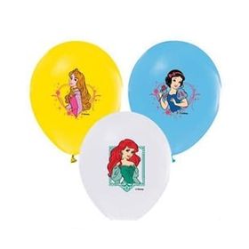 Balon Evi Prenses Baskılı Pastel Renk 4+1 100'lü Balon