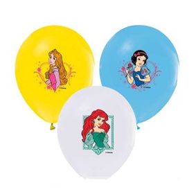 Balon Evi Prenses Baskılı Pastel Renk 4+1 100'lü Balon