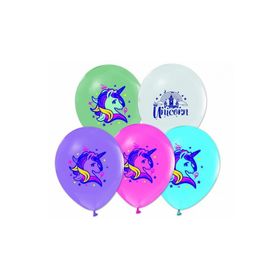 Balon Evi Unicorn Baskılı Pastel 4+1 100'lü Balon
