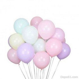 Balonevi 12 inch Karışık Makaron Balon