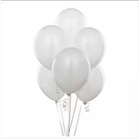 Balonevi Beyaz 100'lü Baskısız Balon