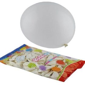 Balonevi Beyaz 100'lü Baskısız Balon