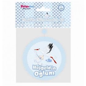 Balonevi Hoşgeldin Oğlum Asmalı İp Süs