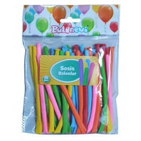 Balonevi Karışık Renkli Sosis Balon