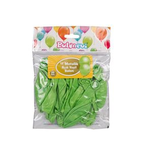 Balonevi Metalik Açık Yeşil Balon