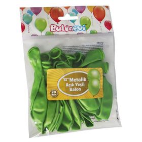 Balonevi Metalik Açık Yeşil Balon