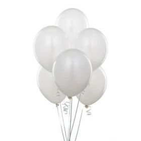 Balonevi Metalik Beyaz 20'li Balon