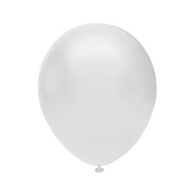 Balonevi Metalik Beyaz 20'li Balon