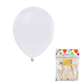 Balonevi Metalik Beyaz 20'li Balon