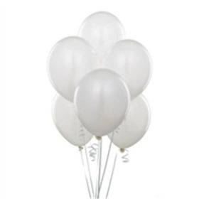 Balonevi Metalik Beyaz 20'li Balon