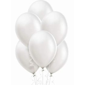 Balonevi Metalik Beyaz Balon