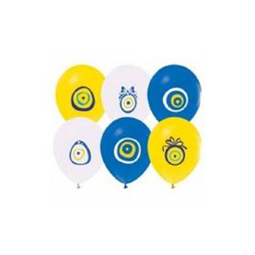 Balonevi Nazar Boncuğu Baskılı 16'lı Balon