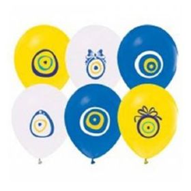 Balonevi Nazar Boncuğu Baskılı 16'lı Balon