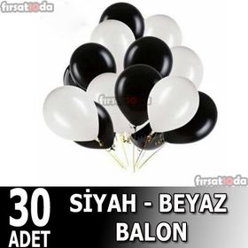 Balonevi Siyah 100'lü Baskısız Balon
