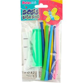 Balonevi Sosis Şekilli Balon Seti