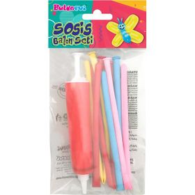 Balonevi Sosis Şekilli Balon Seti