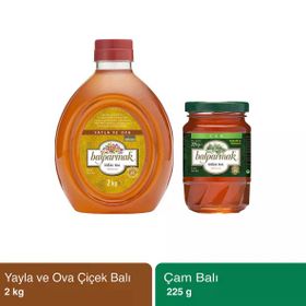 Balparmak 2 kg Yayla Ova Balı + 225 gr Çam Balı