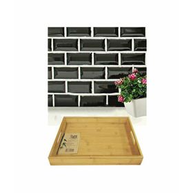 Balsa TPS-4030 Bambu 40 cm Dikdörtgen Kulplu Tepsi