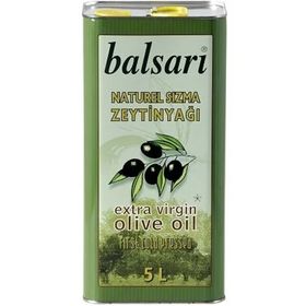 Balsarı Teneke 5 lt Naturel Sızma Soğuk Sıkım Zeytinyağı