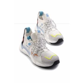 Bambi 22 E014410002 Beyaz File Hakiki Deri Erkek Sneaker