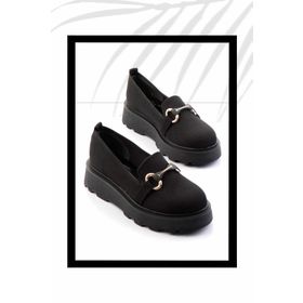 Bambi 82 K013270588 Siyah Triko Kadın Espadril