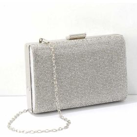 Bambi C06599035987 Gümüş Taşlı Kadın Abiye Çanta