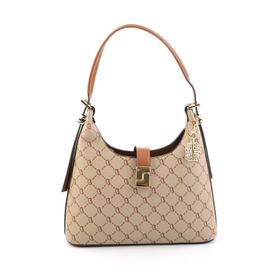 Bambi C06636222204 Krem Kumaş Kadın Omuz Çantası